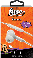 Fuse Earbudz In-Ear Headphone White