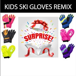 Black Tag Ski Gloves Pack - Kids Mix - 6 Pack
