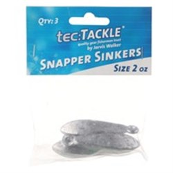 JW Tec Tackle Snapper Sinkers 2oz 3PCS