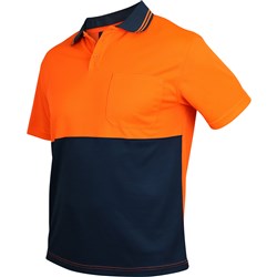 Hi Vis Short Sleeve Polo Orange - 2XL