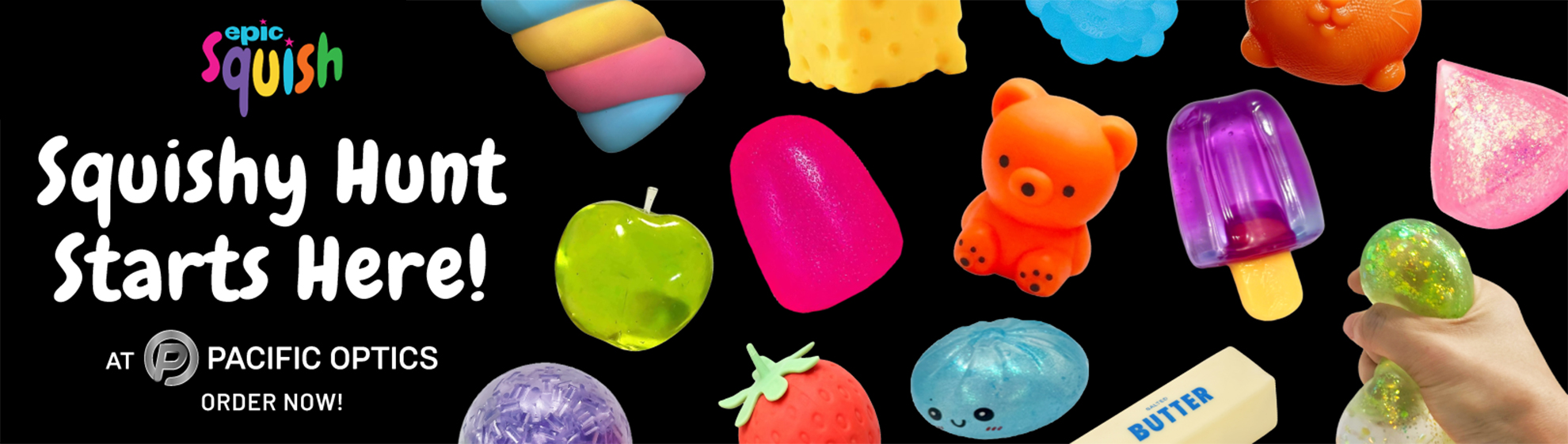 Epic Squishies Homepage Banner - Desktop Tablet