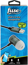Fuse USB-C In-Ear Headphones Grey