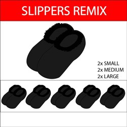 Aerial Slippers Remix - 6 Pairs