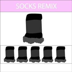 Mia Comfy Socks Remix - 6 Pairs