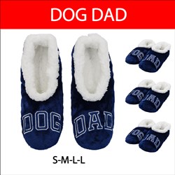 Aerial Dog Dad Slippers - 4 Pairs