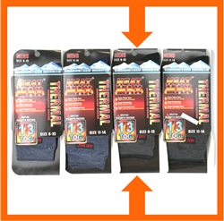 HEAT MAX Socks-Everyday-1.3-SZ6-10-Bl