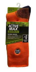 Men's BAMBOO Sock-6-11-Orange