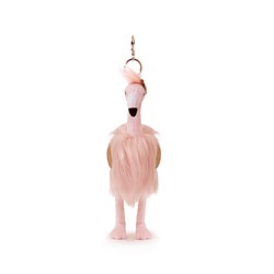 Flamingo Bag Charm Vegan Angora 18cm