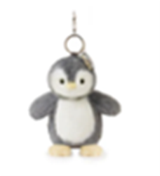 Iggy Penguin Bag Charm Vegan Angora 18cm