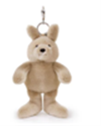Kip Kangaroo Bag Charm Vegan Angora 18cm
