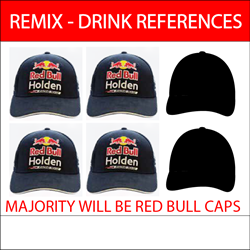 Red Tag Caps Pack - Drink Related Assorted Mix - 6 Pack