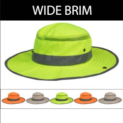 Wide Brim Hats - 6 Pack