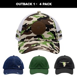 OUTBACK CAPS 1 - 4 PACK