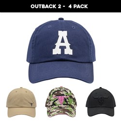 OUTBACK CAPS 2 - 4 PACK