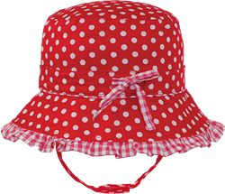Polka Bucket - Red Baby