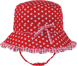 Polka Bucket - Red Kids