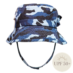 "Black Ice Commando Bucket - Navy Camo, Toddler"