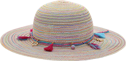 "Black Ice Carmen Hat - Rainbow, Kids"