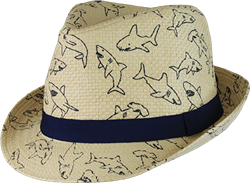 "Jonno Printed Trilby - Natural, Kids"