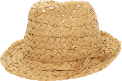Adelle Sequin Trilby - Gold - 51cm