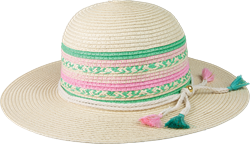 "Donna Sun Hat - Natural, Kids Adjustable"