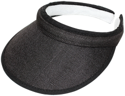 "Black Ice Vivian Visor - Black, OS Adjustable"