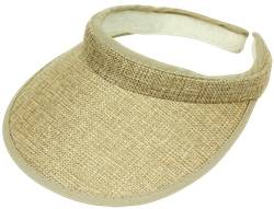 "Black Ice Vivian Visor - Natural, OS Adjustable"