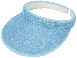 "Black Ice Vivian Visor - Sky Blue, OS Adjustable"