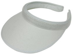 "Black Ice Vivian Visor - White, OS Adjustable"