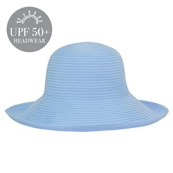 "Black Ice Victoria Hat - Aqua Marine, OS Adjustable"