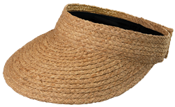 Kathy Raffia Visor - Natural