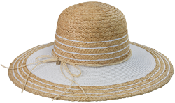 Petra Raffia Sun Hat - White