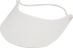 "Black Ice EVA Visor - White, OS Adjustable"