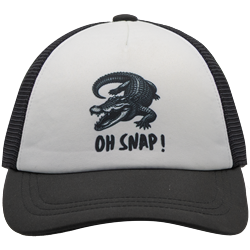 Truck Cap - Oh Snap Black White