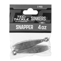 JW Tec Tackle Snapper Sinkers 4oz 2PCS