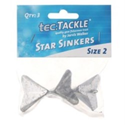 JW Tec Tackle Star Sinkers #2 3PCS
