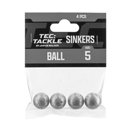 JW Tec Tackle Ball Sinkers #5 4PCS