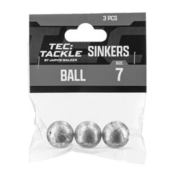 JW Tec Tackle Ball Sinkers #7 3PCS