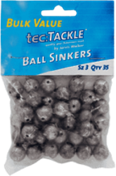 JW Tec Tackle Ball Sinkers #3 35PCS