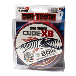Dog Tooth Code X8 Jigging Braid 300m 80lb