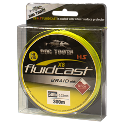 Dog Tooth Fluidcast Braid X8Yel300m 50lb