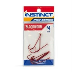 Instinct Pro Hook Bloodworm Red #4