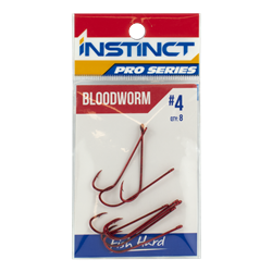 Instinct Pro Hook Bloodworm Red #4
