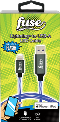Fuse Lightning Cable to USB-A LED Blue