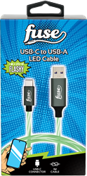 Fuse USB-C Cable to USB-A LED Green