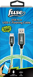 Fuse USB-C Cable to USB-A LED Green