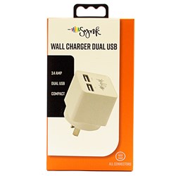 Synk Wall Charger Dual USB 3.4A