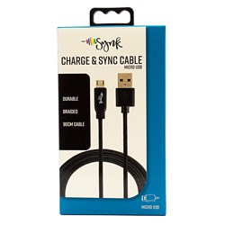 Synk Cable Micro USB Black 1m