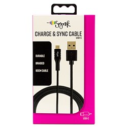 Synk Cable USB-C Black 1m