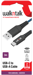 WnT 3m Sync Cable USB-C Blue